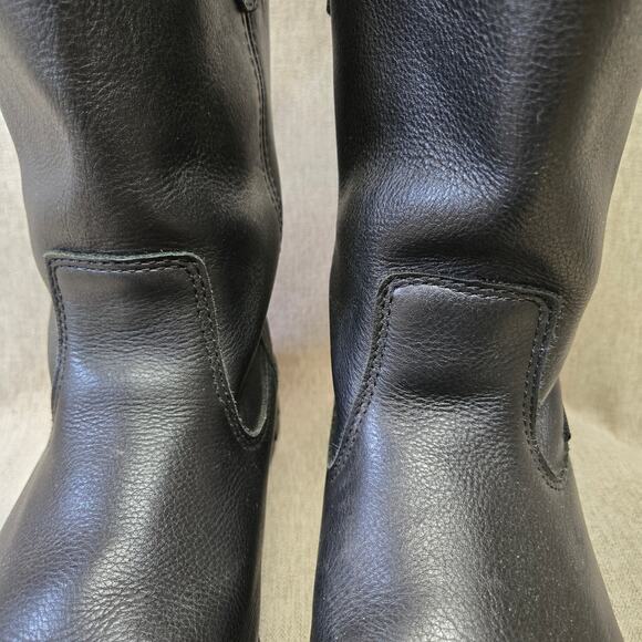 Hytest Mens Wellington Leather Work Boots Size 10 Slip Resistant Steel Toe - Picture 6 of 16